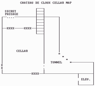 Chateau de Cloux Cellar Map